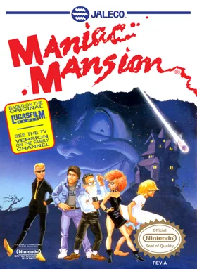 Maniac Mansion (USA) (Beta) box cover front